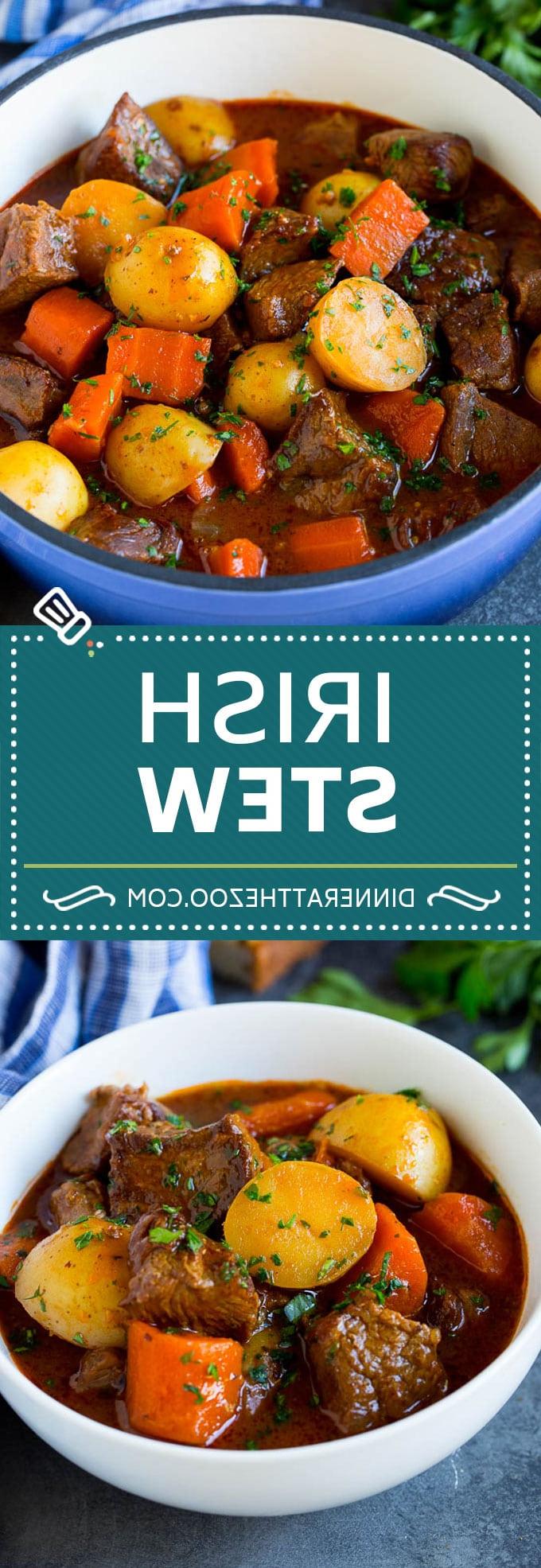 Irischer Eintopf Rezept | Rindereintopf mit Guinness, Karotten und Kartoffeln für den St. Patrick's Day Irischer Eintopf Rezept | Rindereintopf mit Karotten und Kartoffeln #Eintopf #Suppe #Rindfleisch #Karotten #Kartoffeln #Bier #StPatricksDay #Abendessen