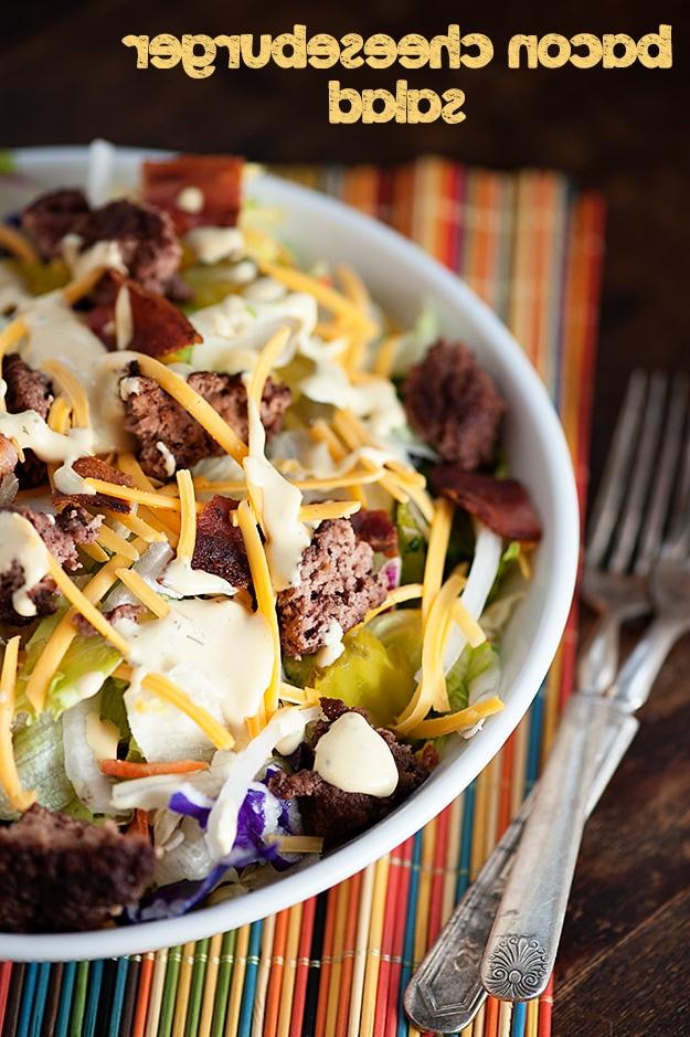 Herzhafter Bacon Cheeseburger Salat