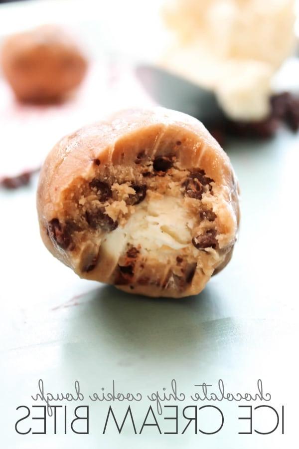 Leckere Schokoladenkeksteig-Eis-Bites