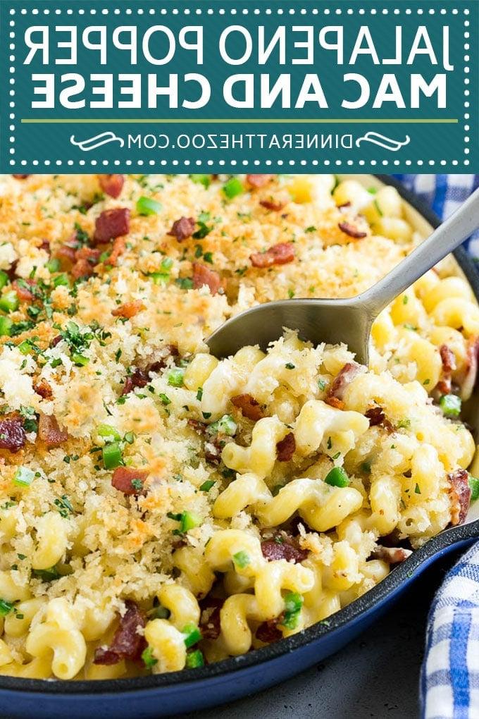Jalapeño Popper Mac and Cheese Rezept | Bacon Makkaroni und Käse | Würziges Mac and Cheese | Jalapeno Mac and Cheese #jalapeno #bacon #pasta #macandcheese #dinner #ahurt #cheese