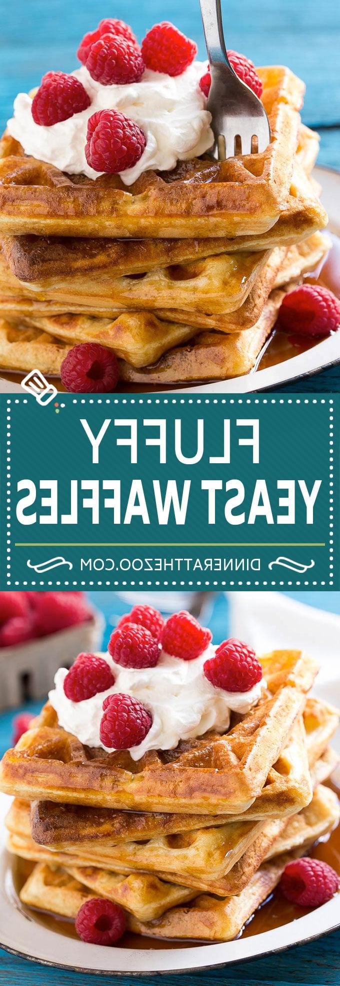 Rezept für Hefewaffeln | Hausgemachte Waffeln #waffeln #frühstück #brunch #ahurt