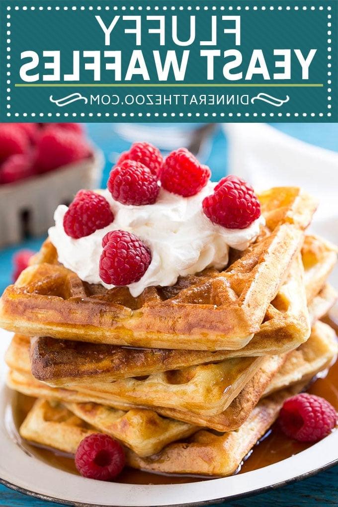 Rezept für Hefewaffeln | Hausgemachte Waffeln #waffeln #frühstück #brunch #ahurt