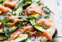 Gourmet Smoked Salmon Avocado Pizza
