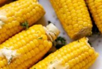 Garlic Butter Glazed Corn