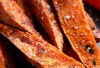 Golden Crispy Sweet Potato Wedges with Creamy Garlic Avocado Aioli