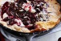 Toasted Butter Chocolate-Cherry Sky-High Pancake