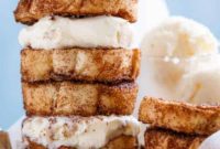 Decadent Churro French Toast Ice Cream Sandwich