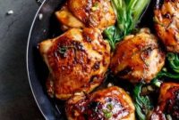 Caramelized Asian Glazed Chicken Thighs