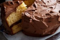 Indulgent Kahlua Chocolate Cream Butter Cake