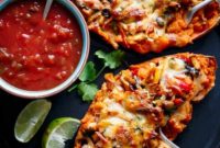 Chicken Fajita Sweet Potato Boats