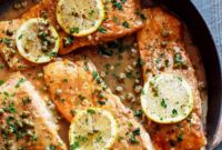 Quick Lemon Caper Salmon