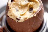 Indulgent Chocolate Chip Cookie Dough Easter Eggs