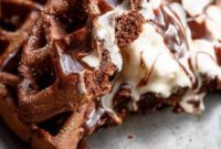 Waffled Chocolate Cake