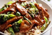 Extra Saucy Mongolian Beef and Broccoli