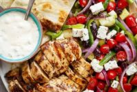 Zesty Greek Lemon Garlic Chicken Salad