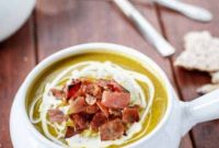 Golden Pumpkin Velouté with Spinach Ribbons and Crispy Bacon Crumble