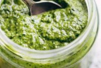 Freshly Made Basil Pesto Perfection