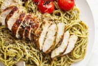 Vibrant Pesto Chicken Spaghetti