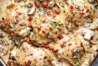 Luscious Creamy Garlic Parmesan Chicken