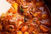 Set It and Forget It Chicken Cacciatore