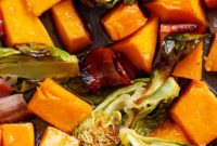 Honey-Glazed Butternut Squash, Brussels & Crispy Bacon