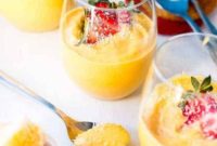 Tropical Mango Coconut Cheesecake Parfaits