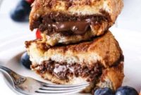 Decadent Nutella Stuffed Churro French Toast