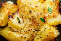 Crispy Mediterranean Zest Smashed Potatoes