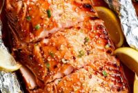 Sticky Honey Sesame Salmon