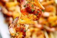 Honey Garlic Glazed Shrimp & Pineapple Skewers