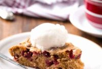 Spirited Cranberry Cobbler Delight