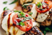 Buffalo Mozzarella Grilled Chicken Caprese