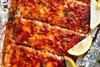 Sweet and Tangy Honey Mustard Salmon Packets