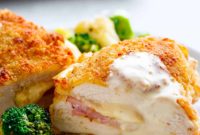 One-Pan Chicken Cordon Bleu with Creamy Dijon Sauce