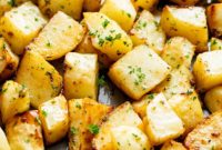 Golden Crispy Garlic Potatoes