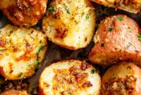 Crispy Browned Butter Parmesan Roasted Potatoes