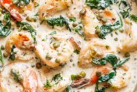 Velvety Garlic Butter Shrimp Piccata