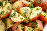 Zesty Garlic Herb Red Potato Salad