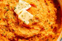 Garlic Herb Savory Sweet Potato Mash