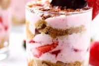 Luscious Strawberry Tiramisu Parfait