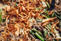 Velvety Green Bean Casserole with a Golden Crunch