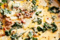 Creamy Tuscan Sausage and Potato Soup