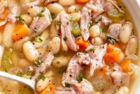 Smoky Ham and White Bean Chowder