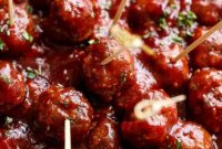 Tangy Glazed Party Meatballs
