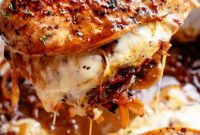 Caramelized Onion Stuffed Chicken