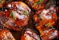 Honey Soy Glazed Chicken Thighs