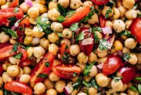 Mediterranean Chickpea Tomato Salad