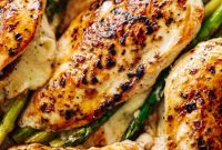 Savory Asparagus Stuffed Chicken Breasts