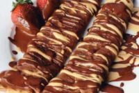 Stuffed Chocolate Peanut Butter Crepes