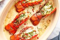 Sizzling Lobster Tails with Herbaceous Chimichurri